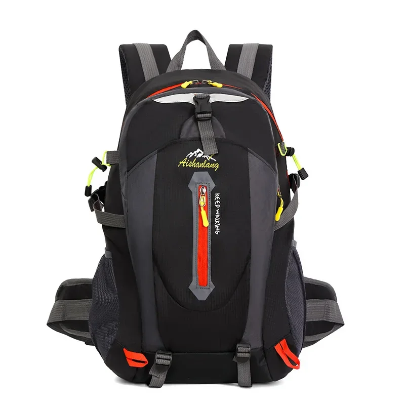 Double shoulder backpack men's large capacity outdoor mountaineering bag leisure luggage bag trend sports schoolbag