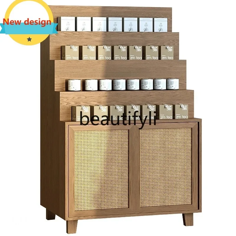 

LL A139 Multi-layer Cabinet Wall Tea Shop Gift Display Cabinet Shelf Ornament Display Cabinet Storage Rack