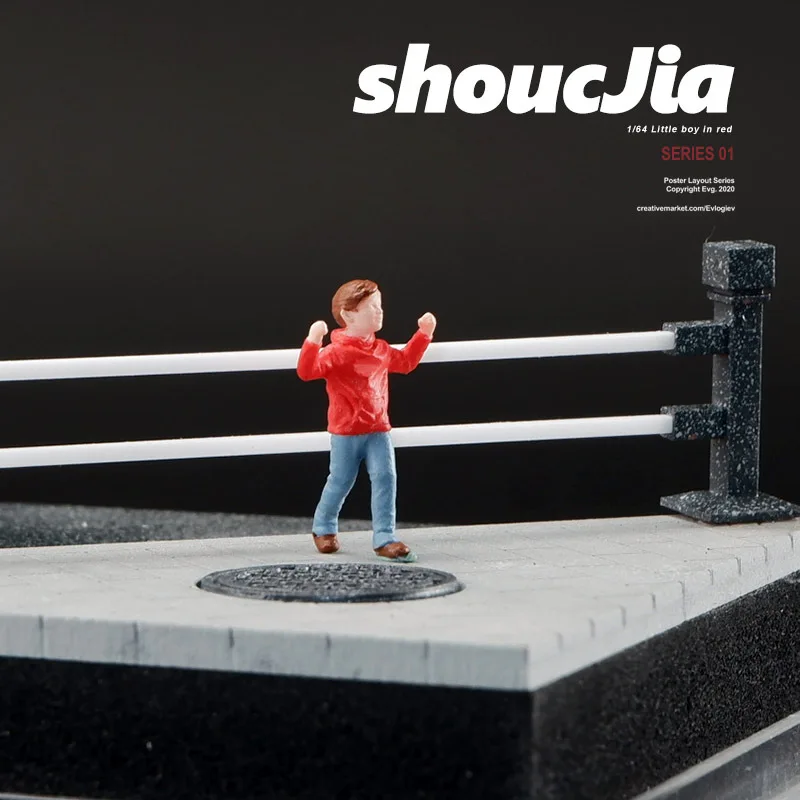 1:64 アニメ子供フィギュアミニ人形モデルミニチュア写真の小道具シーンモデル DIY 砂テーブル造園装飾ギフト