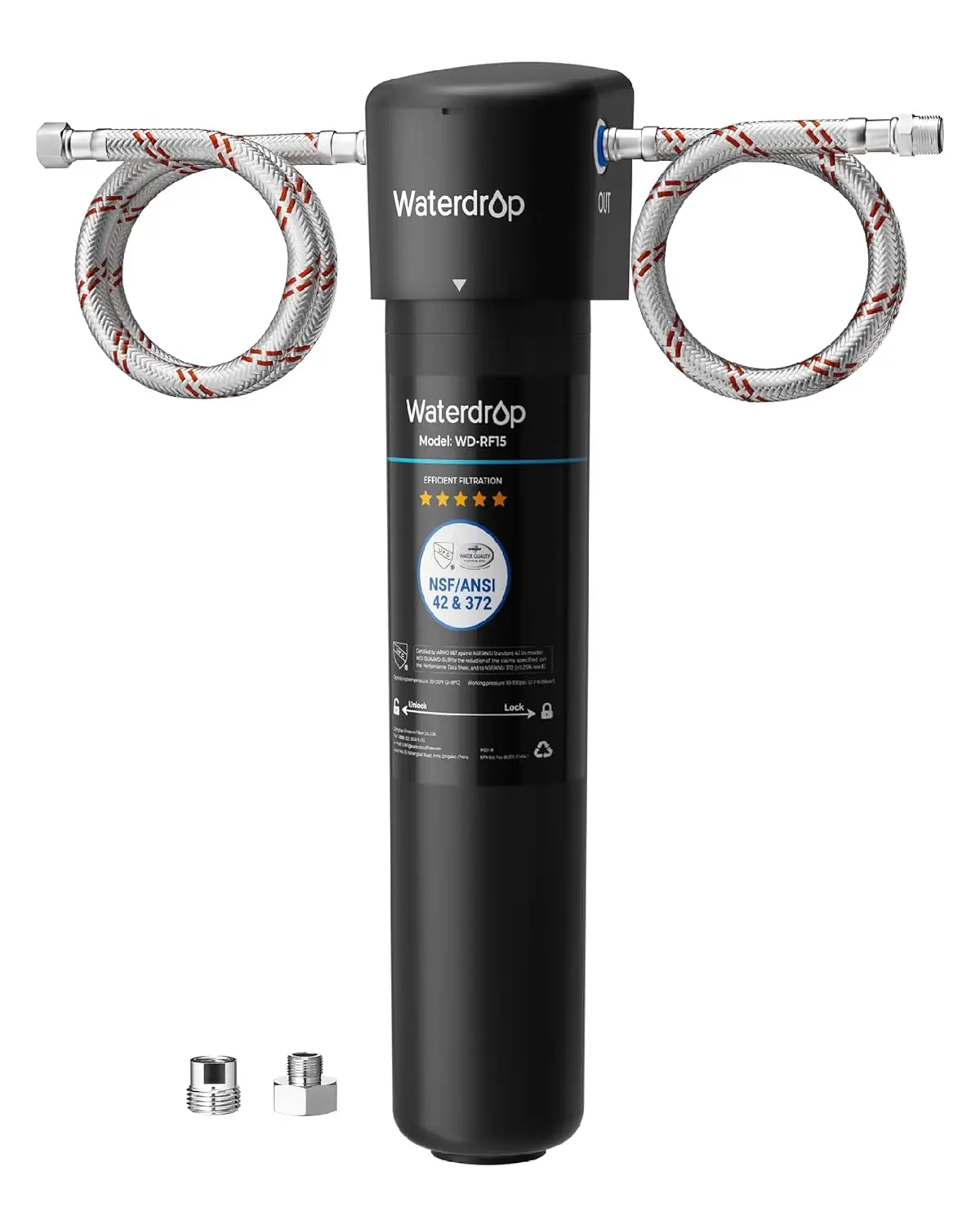 

Under Sink Water Filter System, 2-Year Life, Reduces Lead & Chlorine, NSF Certified Direct Connect Faucet