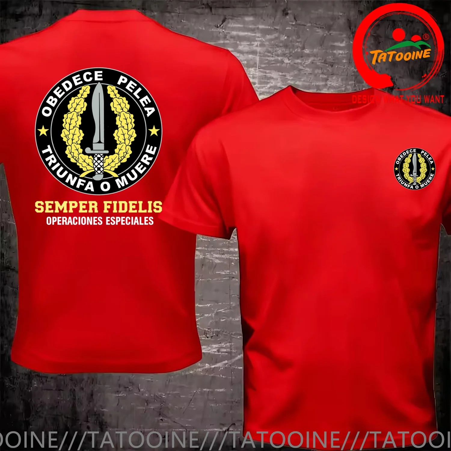Camiseta Spain Espana Operaciones Especiales T Shirt Men Fashion Trendy Casual Clothing Stylish Tops Tee Shirt Leisure Tshirt Me