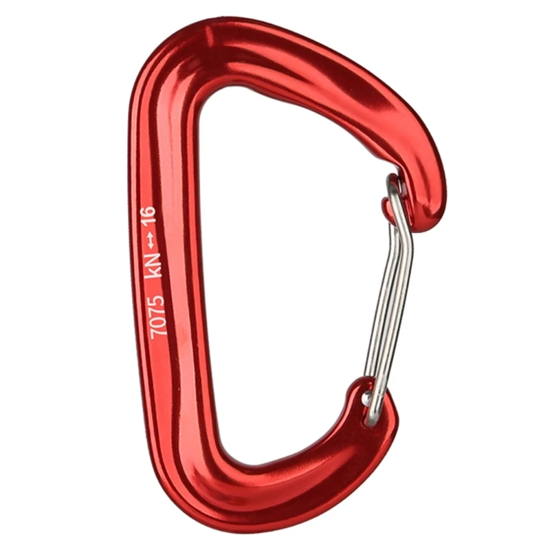 G92F 16KN Wiregate Carabiner Clip, Heavy Duty Accessory Clip, Large Size for Hiking, Camping, Fishing, Outdoor, Backpack