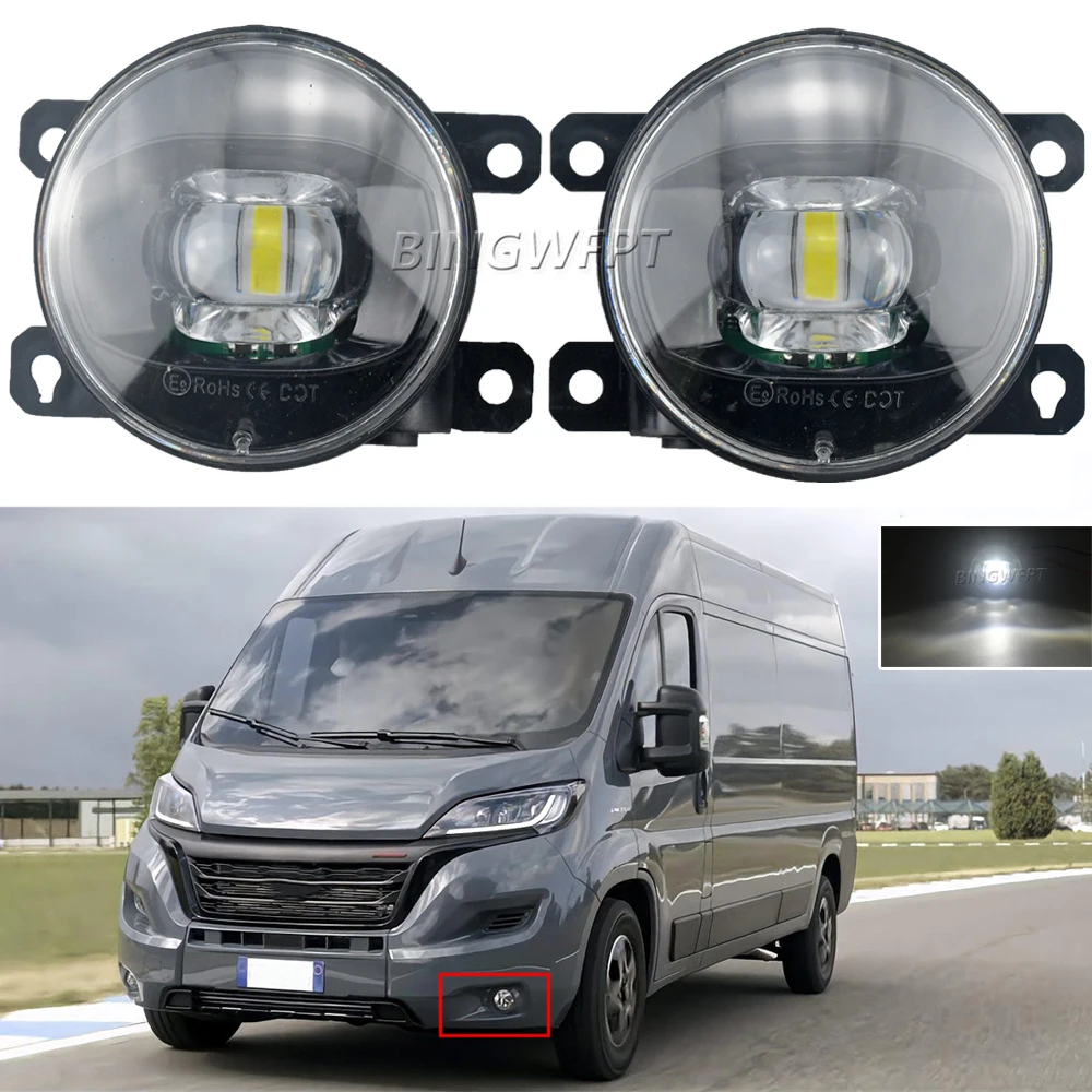 

Противотуманные фары для Fiat Ducato 250, 290, 2015, 16, 17, 18, 19, 20, 2021, дневные ходовые огни, дневные лампы дневного света, DRL, 12 В, H11, противотуманные фары