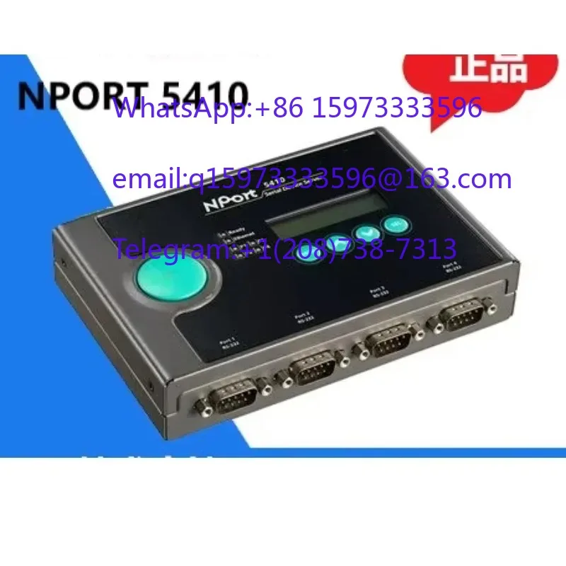 NPORT 5410 Servidor Serial RS-232 de 4 Puertos y Convertidor de Interfaz de Comunicación para Redes de Automatización Industrial