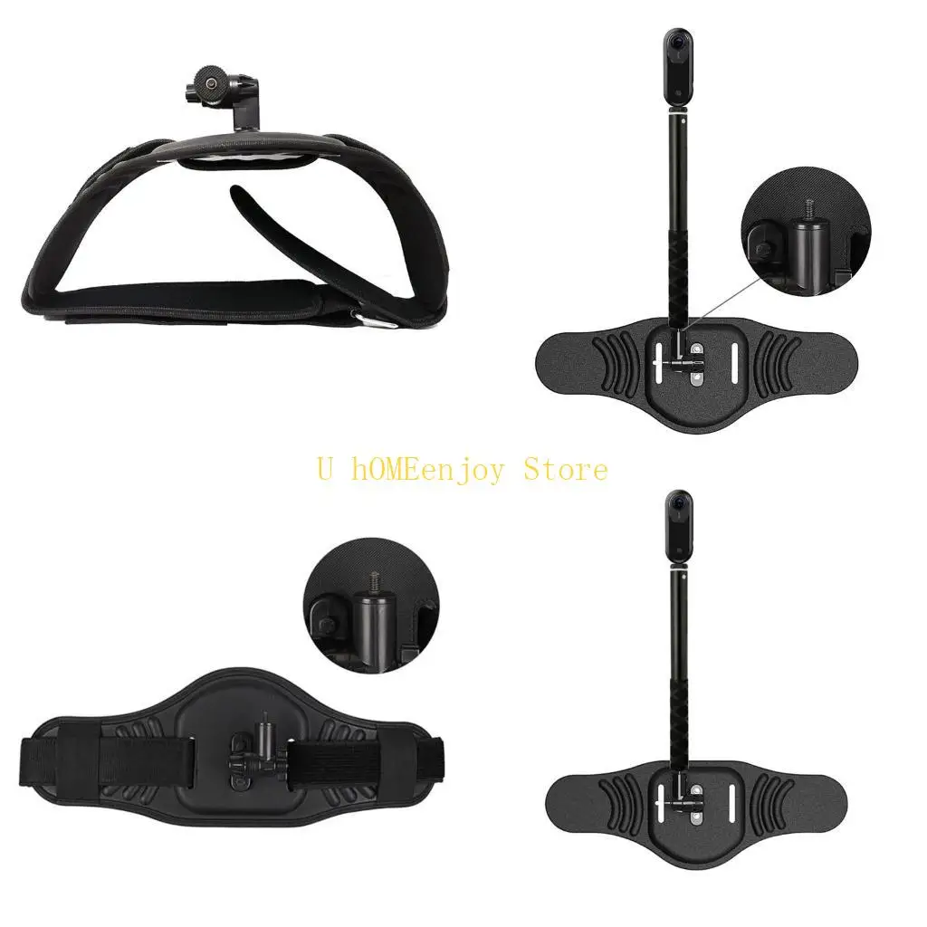 B0KF Waist Belt Band Bracket Mount Holder Wearable Compatible for 360 Stand Panoramic Camera Accessories Comfortable Durable