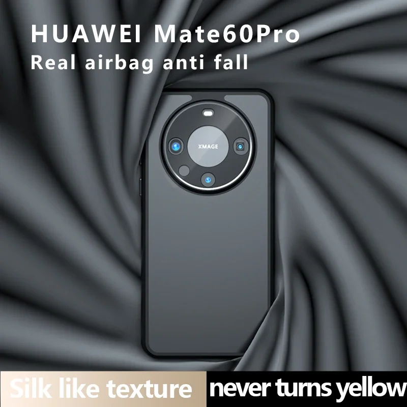 เคสขอบ TPU สำหรับ Huawei Mate 60เคส3D ปุ่มแบบสลับกันสำหรับ Huawei Mate 60 Pro ถุงลมนิรภัยป้องกันการตกหล่น Huawei Mate 60