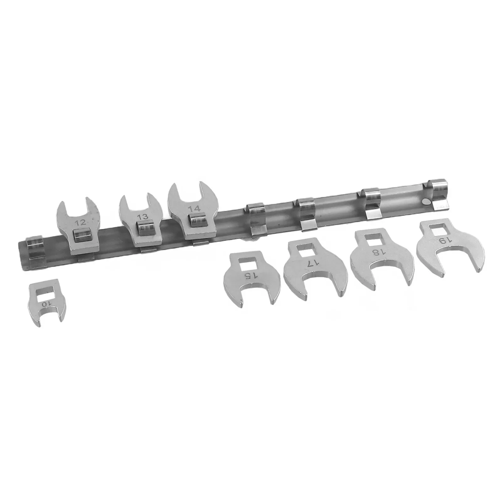 Imagem -05 - Drive Crowfoot Wrench Extremidade Aberta Móvel pé Métrico Catraca Chave Inglesa 10 a 19 mm Peças