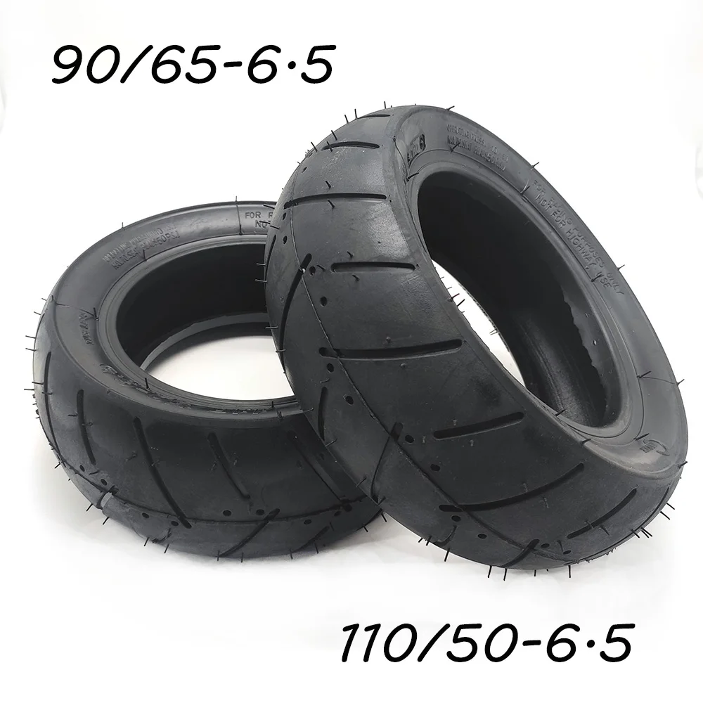 Mini Motorcycle Accessories Front 90/65-6.5 Rear 110/50-6.5 Vacuum Tire 47-49cc Pocket Dilt Pit Bike Thickened Tubeless Tires