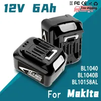 Aleaivy 12V 10.8V 6.0Ah 5.0Ah 4.0Ah lithium battery Rechargeable For Makita Power Tools 10V 6.0Ah BL1040B 1015 1020B CXT Series