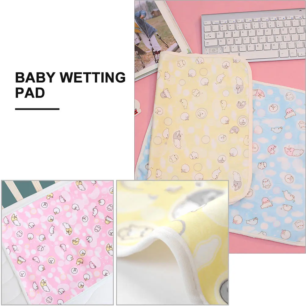 مجموعة واحدة من وسادة مقاومة للماء للأطفال، وسادة سرير مريحة مقاومة للماء لسرير الأطفال الصغار، سجادة تغيير الحفاضات أثناء السفر #4
