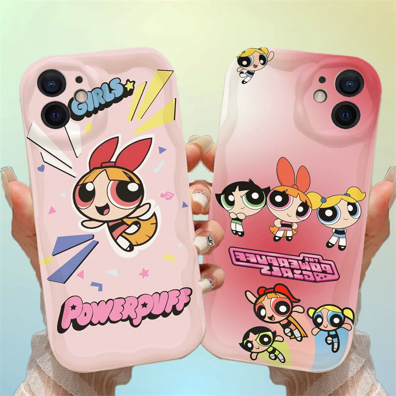 Cartoon Powerpuff Girls Soft TPU Case For Huawei Mate 60 Pro 50 40 30 P60 Art P50 P40 Lite P30 Nova 9 SE 10 11 Honor 80 90 Cover