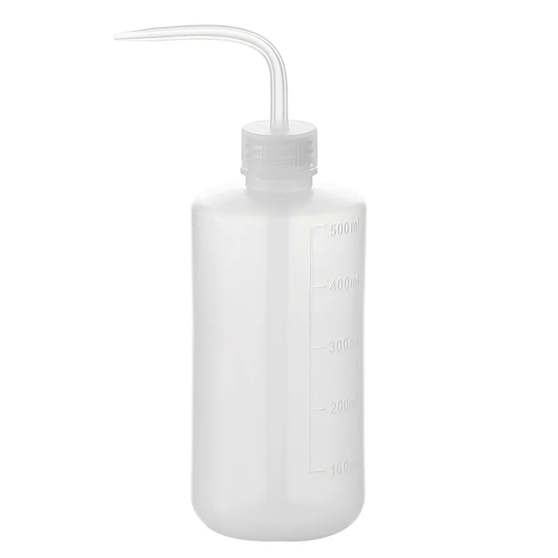 250~1000ml Curve Mouth Water Bottle With Scale Positive Transparent Watering Device Flower Succulent Plants Pot Growing Seed