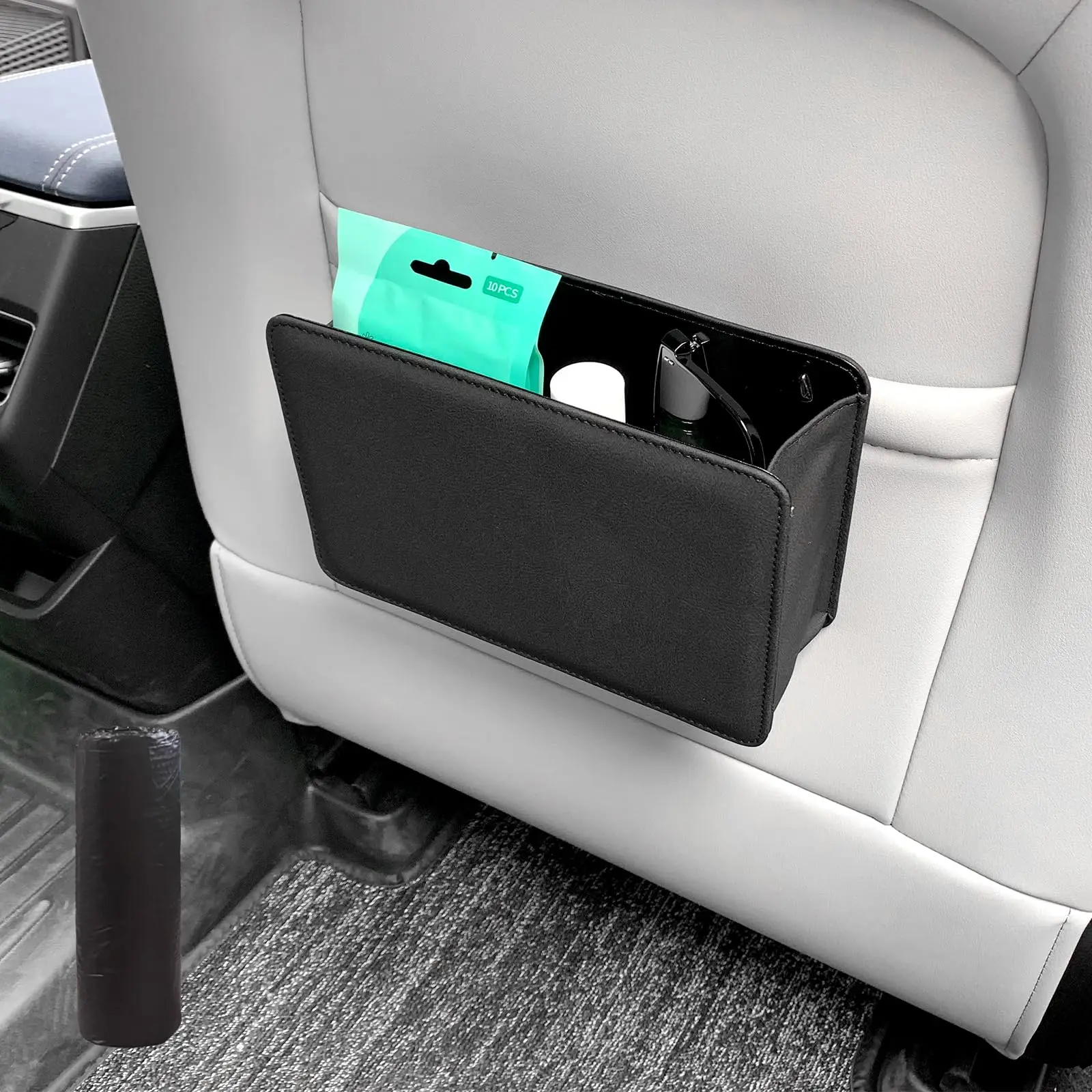 

Car Trash Can Car Door Storage Box Foldable Seat Back Hanging Storage Bag Storage Box Car Interior Products