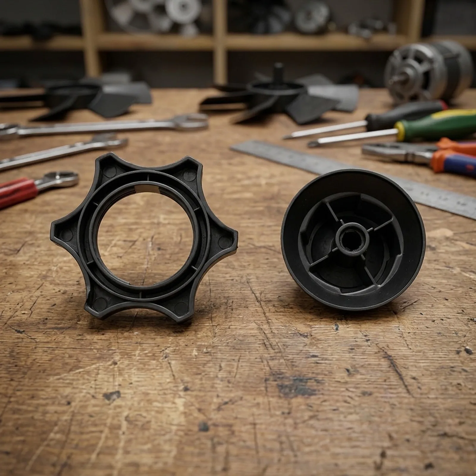 Fan Accessory Nut Pair Engineered for 32mm Threaded Motor Shafts in For Table Stand Wall and Ceiling Fan Mounting Systems
