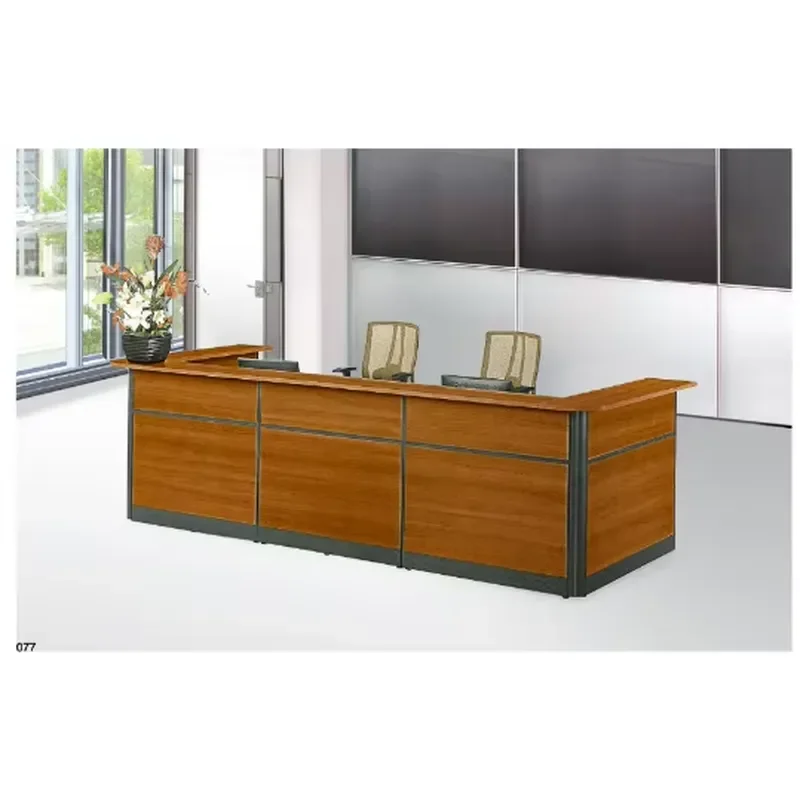 Small Reception Desk Front Office Counter Modern Minimalist KM900