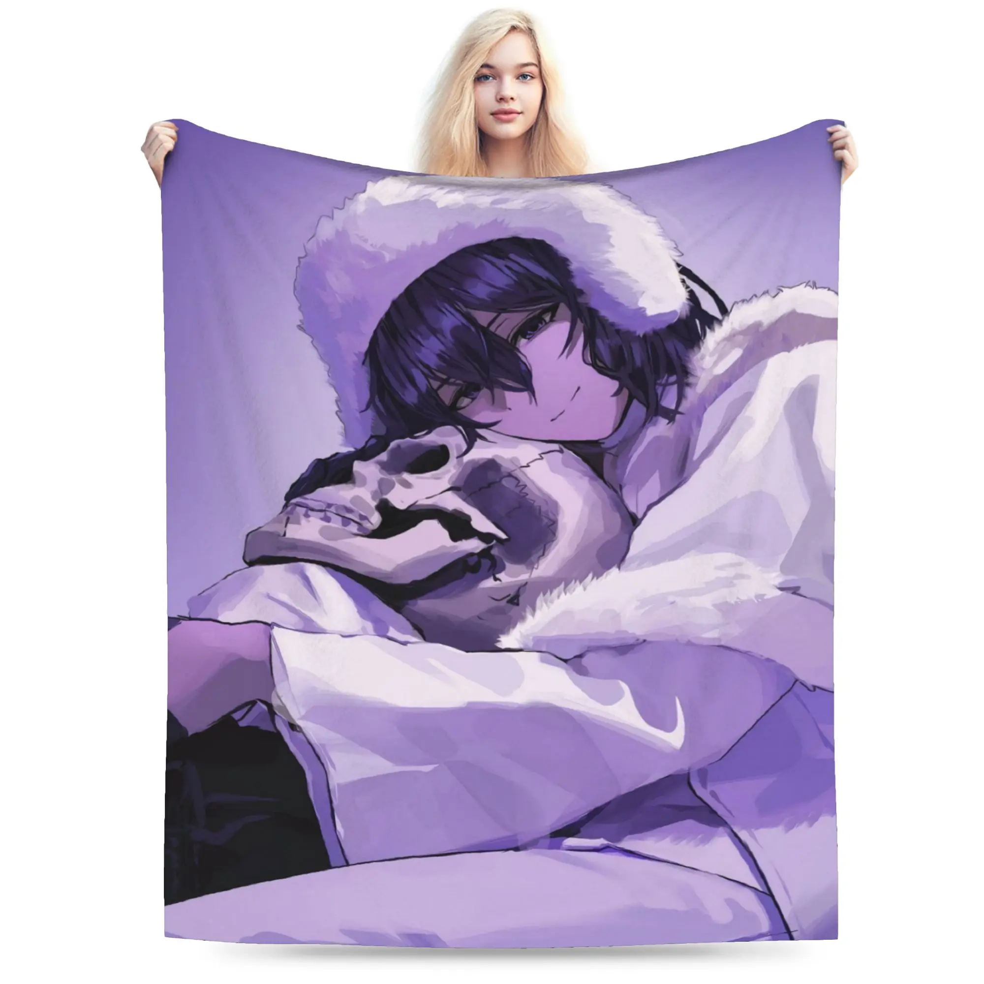 Fyodor D From B-Bungo Stray Dogs Blanket  Soft Warm Novelty Plush Throw Blanket For Couch Bed Flannel Bedspread Bed Cover