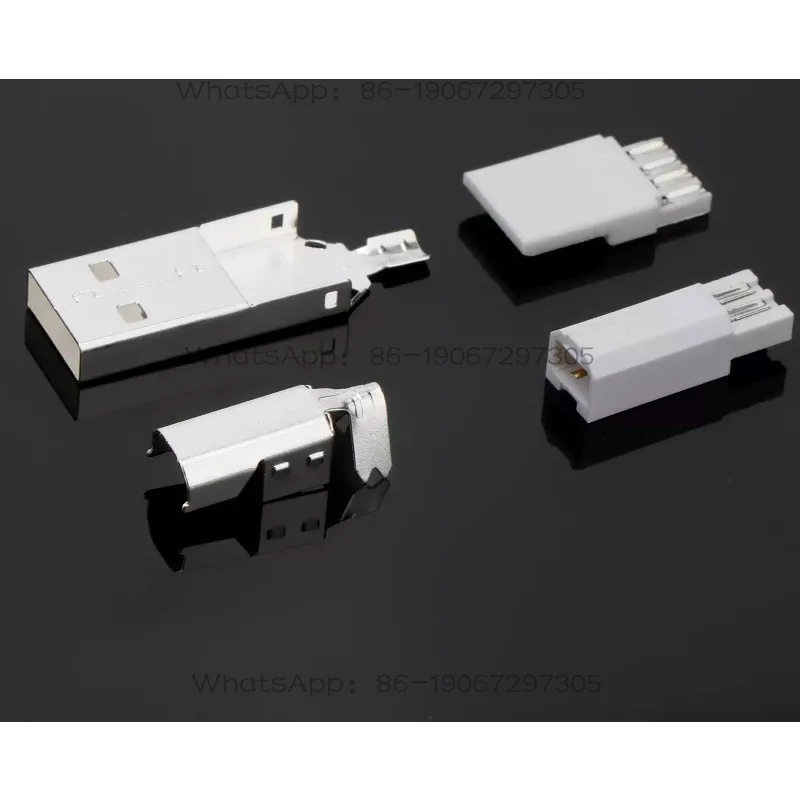 Thick Silver-plated Gold-plated Audiophile USB Plug 2.0 Square Port Flat Port AB-type DAC Sound Card Cable Data Cable Connector