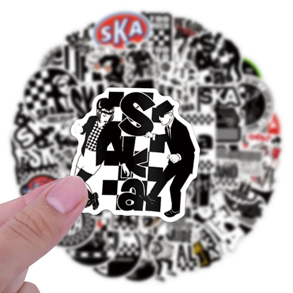 10/55pcs Ska Music stickers Ska reggae Graffiti Stickers for DIY Luggage Laptop Motorcycle Bicycle Sticker