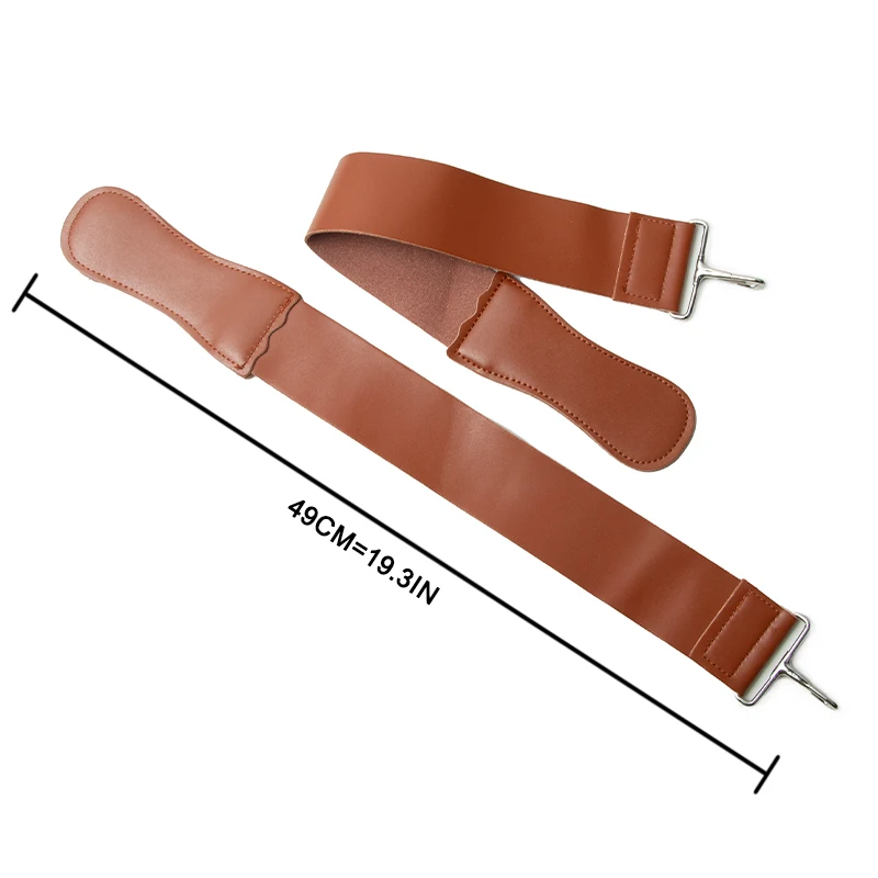 قطعة واحدة من حزام شحذ الجلد الفاخر، مبراة سكين فعالة قابلة للطي، حزام تلميع للحلاق، قابل للتعديل ومتين #4