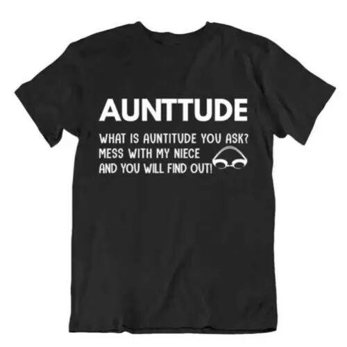 

Swimming T-Shirt Aunttude Tee Relaxing Sports shirt Funny Humor Tshirt