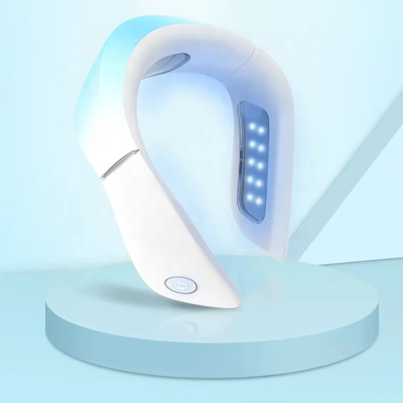 Portable Small Neck Massager Device Relax Neck Stretcher LED Massager Neck Care Massage Device