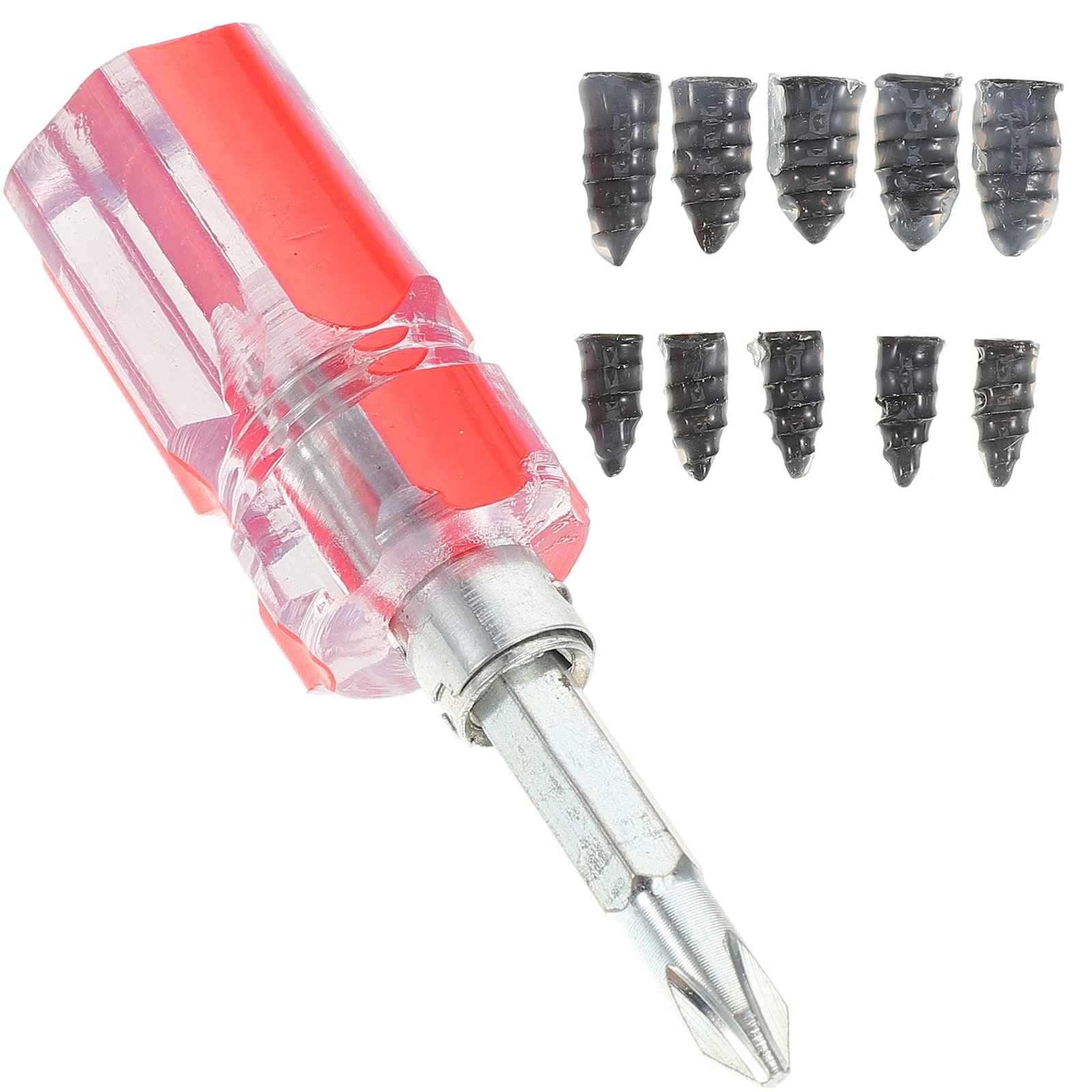 

1 set Tire Plug Kit Professional Rubber Nails Quick Repair Tool for Car Motorcycle Bicycle Heavy Duty Puncture Solution
