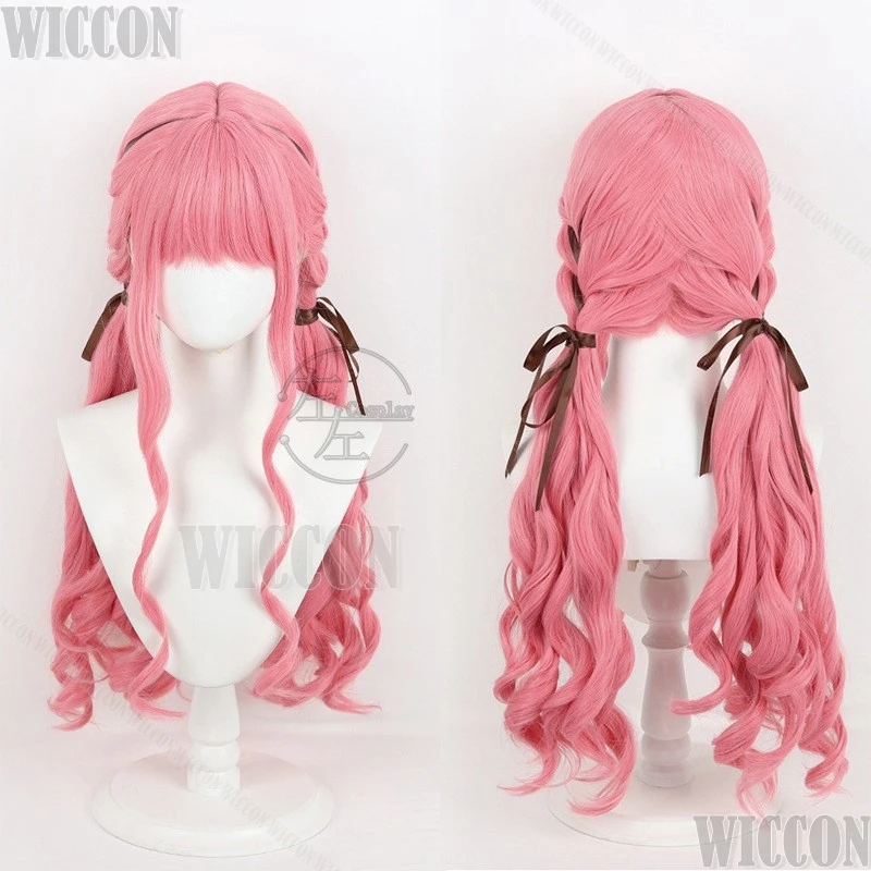 

Nikki Girl Game Infinity Nikki Косплей Двойной пони Розовые волосы Cos Парик Опора Милая кавайная девушка Женщины Хэллоуин Comic Con Индивидуальные