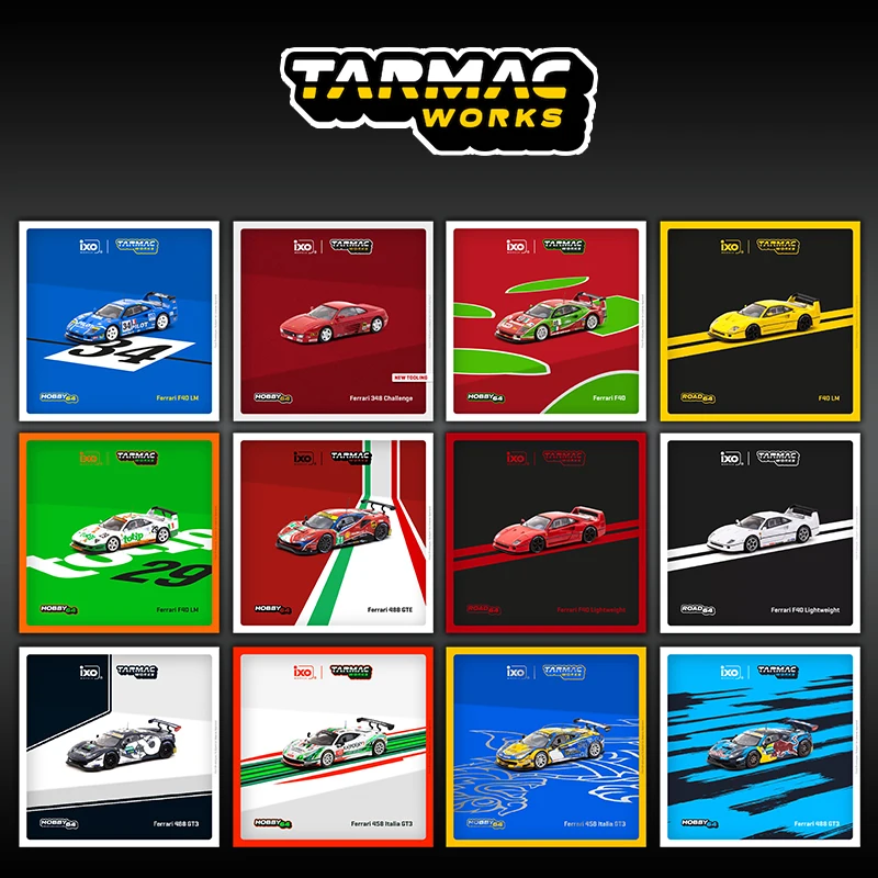 In Stock 1:64 TW F40 Lightweight White Diecast Car Model Collection Miniature Toy Tarmac Works