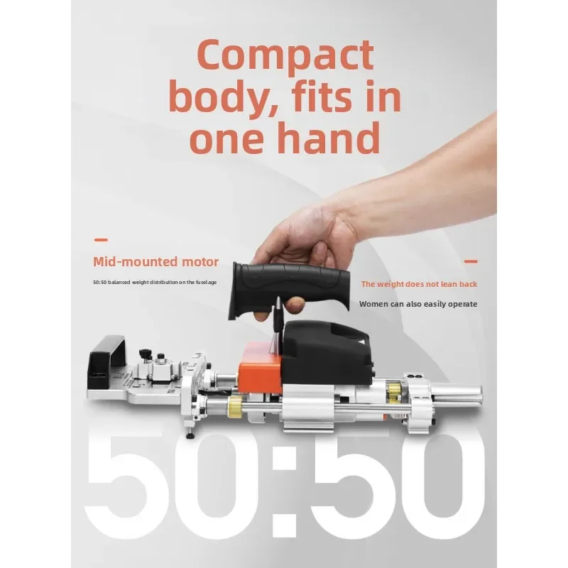 Woodworking board portable electric side hole machine numerical control cutting machine wooden tenon punch three-in-one