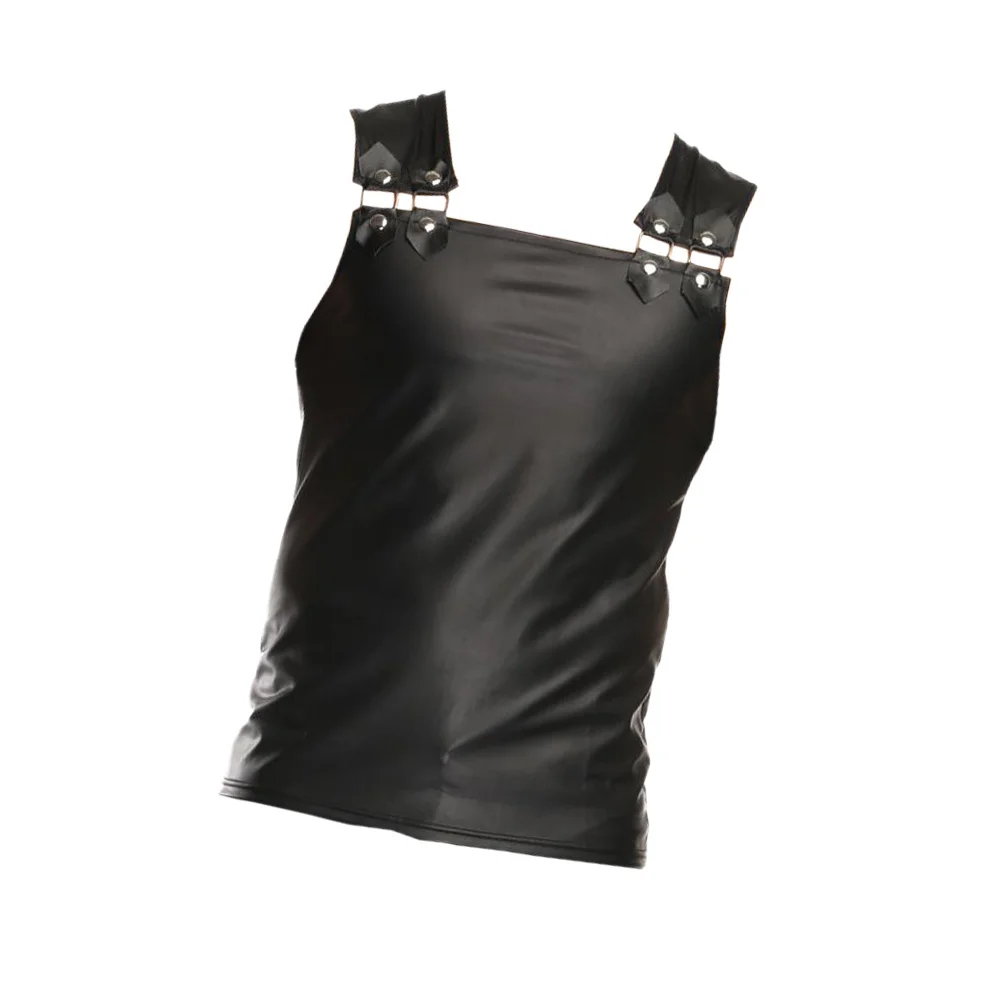 Costume de scène de Club pour hommes, chemise d'imitation, taille Xl, noir, Design slim, façonnage du corps, tenue de spectacle