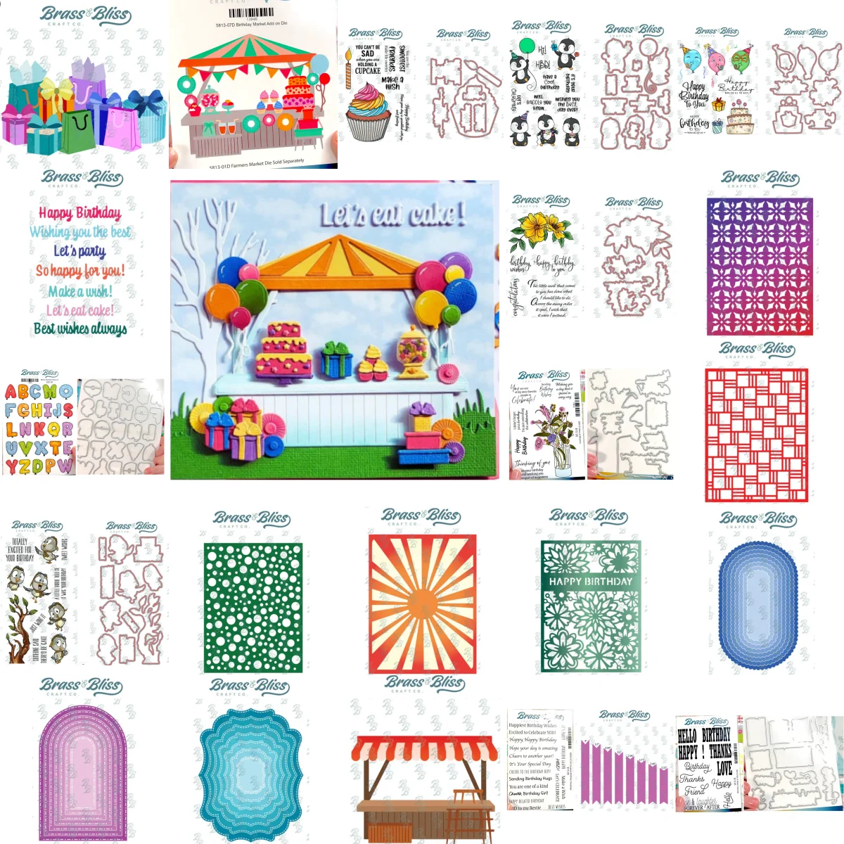 2026 Sweet Wishes January Release Birthday Flower Farmers Market Metal Cutting Dies Clear Stamps For DIY Decorating Scrapbook