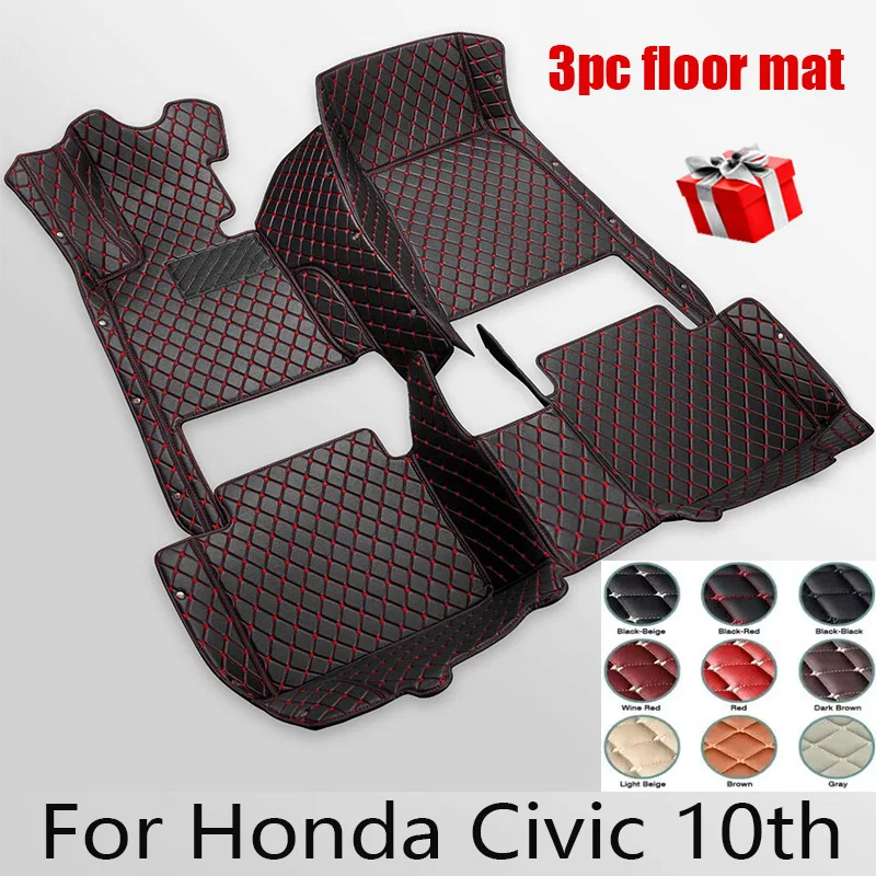 

For Honda Civic 10th 2021 2020 2019 2018 2017 2016 Car Floor Mats Carpets Auto Interior Accessories Covers Automotive Vehicles