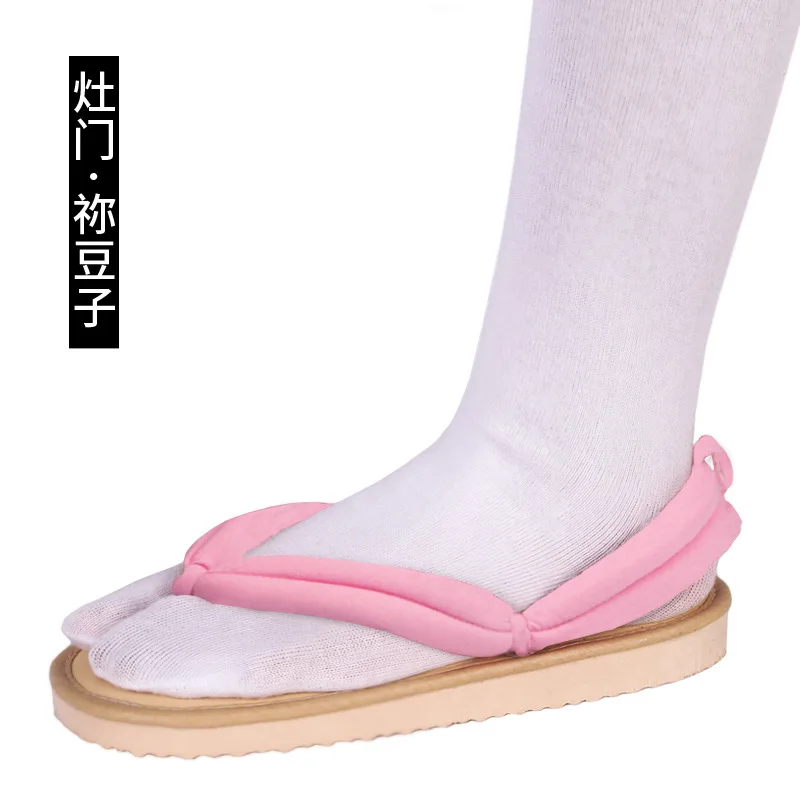 NONE 1 Paar Anime Kinderspion Kalligraphie Tanjiro Nezuko Zenitsu Giyu Shinobu Kyoujuro Muichiro Mitsuri Sandalen Geta Clogs Flip Flops 4