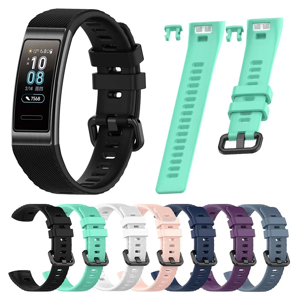 

Silicone Wrist Strap For Huawei Band 4 Pro TER-B29S Bracelet Wristband for Huawei Band 3 TER-B09/Band 3 Pro TER-B29