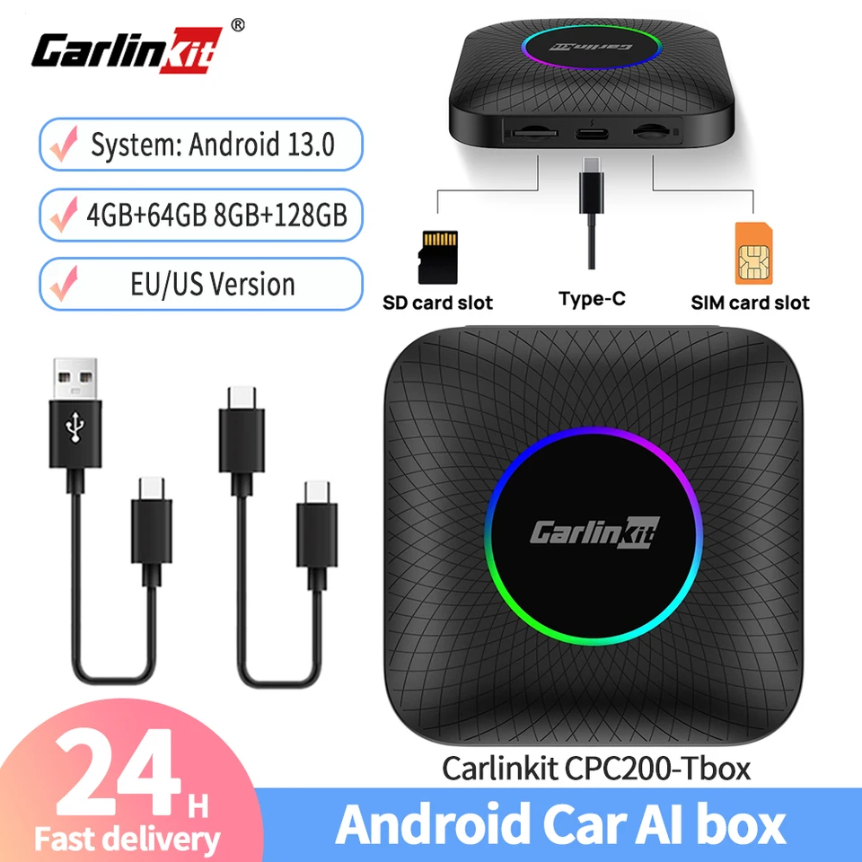 Carlinkit CPC200-Tbox Smart AI Box WiFi 2.4+5G Plus Wireless