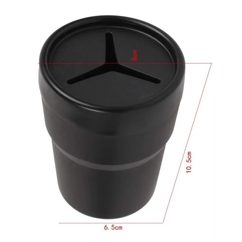 Mini Pen Tissue Coin Holder Box Black Multifunctional Car Trash Bin Container Car Interior Parts