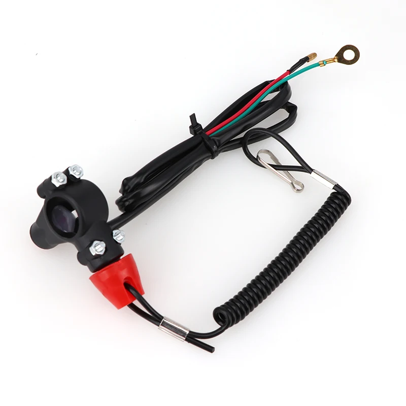 Motorrad Notfall Kill Stop Schalter Für Pocket Mini Dirt Bike ATV 4 Wheeler Quad Moto Go Kart Mit Sicherheit Tether Lanyard