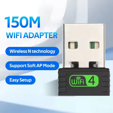 Mini USB WiFi Adapter Free Driver 150Mbps Wi-Fi Adapter For PC USB Ethernet WiFi Dongle 2.4G Network Card Antena Wi Fi Receiver