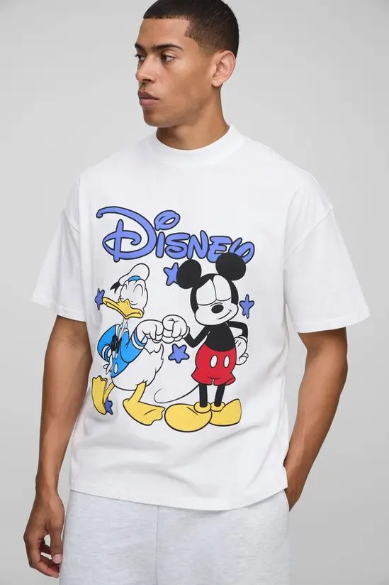 

Classic Cartoon Character Graphic Printing Summer Autumn Winter Pure Cotton Men's and Women's T-shirts Short Sleeves Luxury