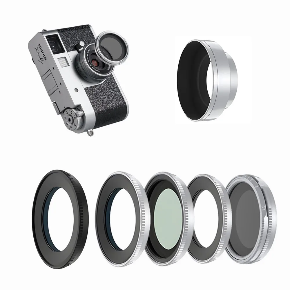 Magnetic MCUV CPL 1/4 Black Mist VND Neutral Density Lens Filter/Lens Cap/Lens Hood for Fujifilm X-Half X-HF1 Fuji Xhalf Camera