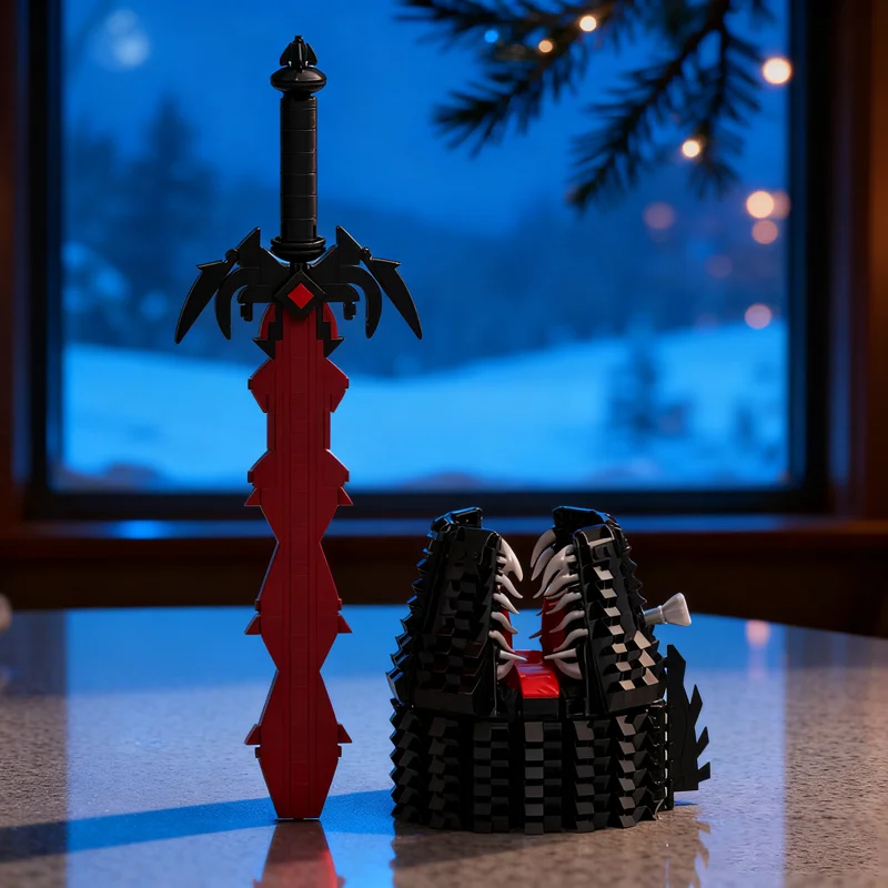 959 قطعة MOC زيلدا ديميز السيف نموذج اللبنات ألعاب البناء لتقوم بها بنفسك الإبداعية هدية الكريسماس فكرة التعليم الطوب عيد ميلاد #6