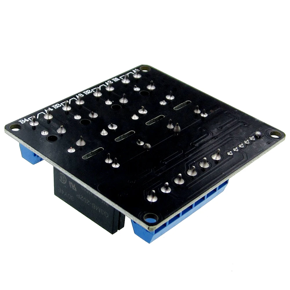 Módulo de relé de 4 canales, 5V CC, estado sólido, bajo nivel SSR AVR DSP 2A 240V