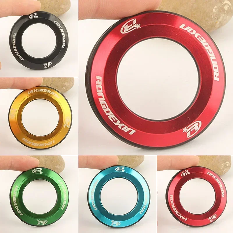 Bicycle Earphone Cap 28.6 Mm Aluminum Alloy Universal Diameter MTB Bike Top Case Flat Cover Metal Headset Cap Gasket Ring Seal