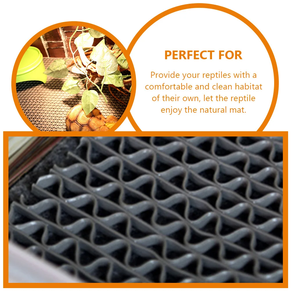 

1 set 1 Set 3-In-1 Reptile Carpet Terrarium Mat Liner For Tortoise Lizard Bedding Reusable Waterproof Pet Cage Substrate Durable