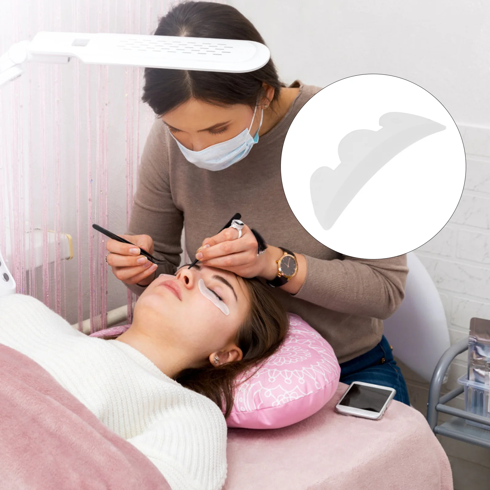 シリコーンパーマパッド再利用可能なまつげシールドパッドサロン家庭用まつげエクステンションガスケットツールメイクアップアクセサリー