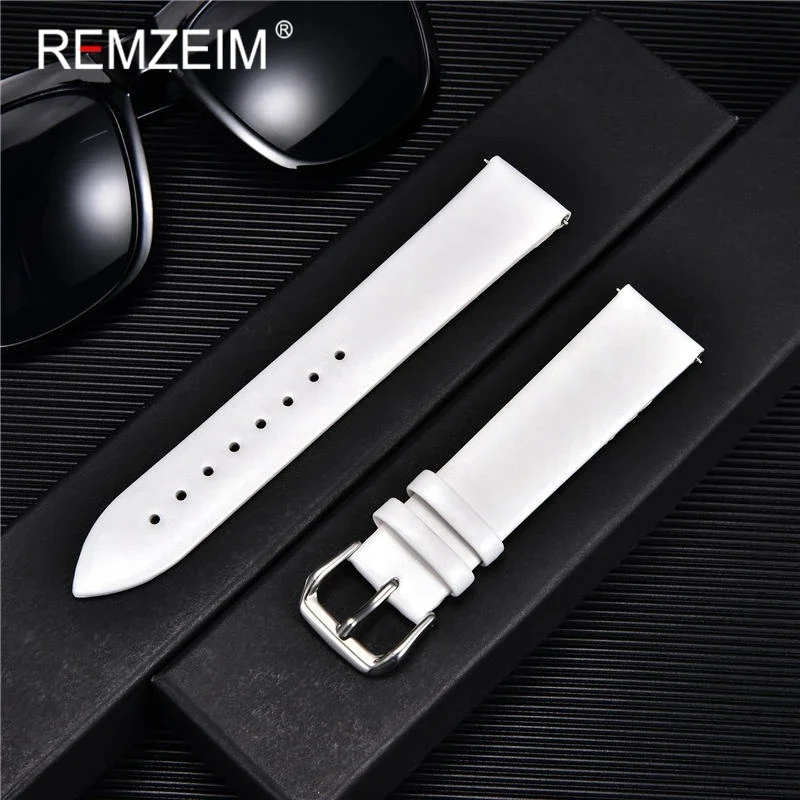 Genuine Leather Watchband 10mm 12mm 14mm 16mm 18mm 20mm 22mm Wrist Watch Strap High Quality Watchbands Bracelet Belt Band