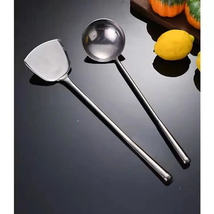 Pure titanium, spoon, stir fry, set, household, kitchen, restaurant, hotel, handmade, non-stick