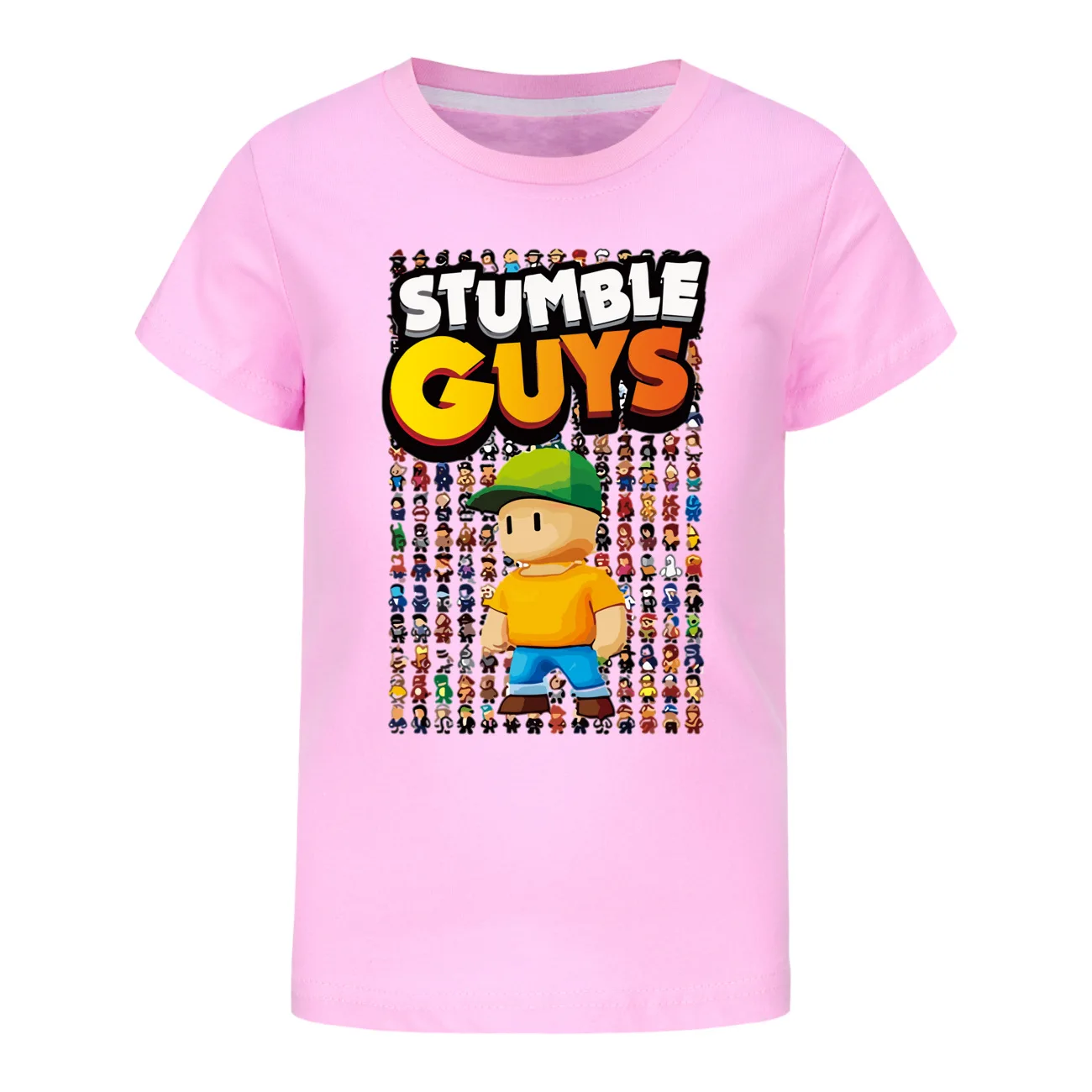 2-16 years Stumble Guys T-Shirts Harajuku Games Short sleeve Tops Casual y2k girls clothes boys clothes summer kids t shirt