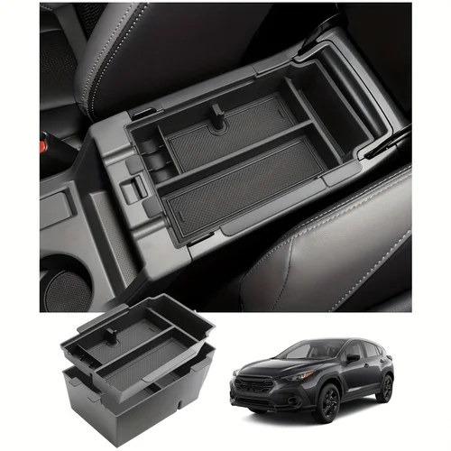 Caja de almacenamiento para consola Central, adecuada para Subaru Crosstrek 2023 2024, bandeja para consola Impreza 2024, accesorios interiores para coche