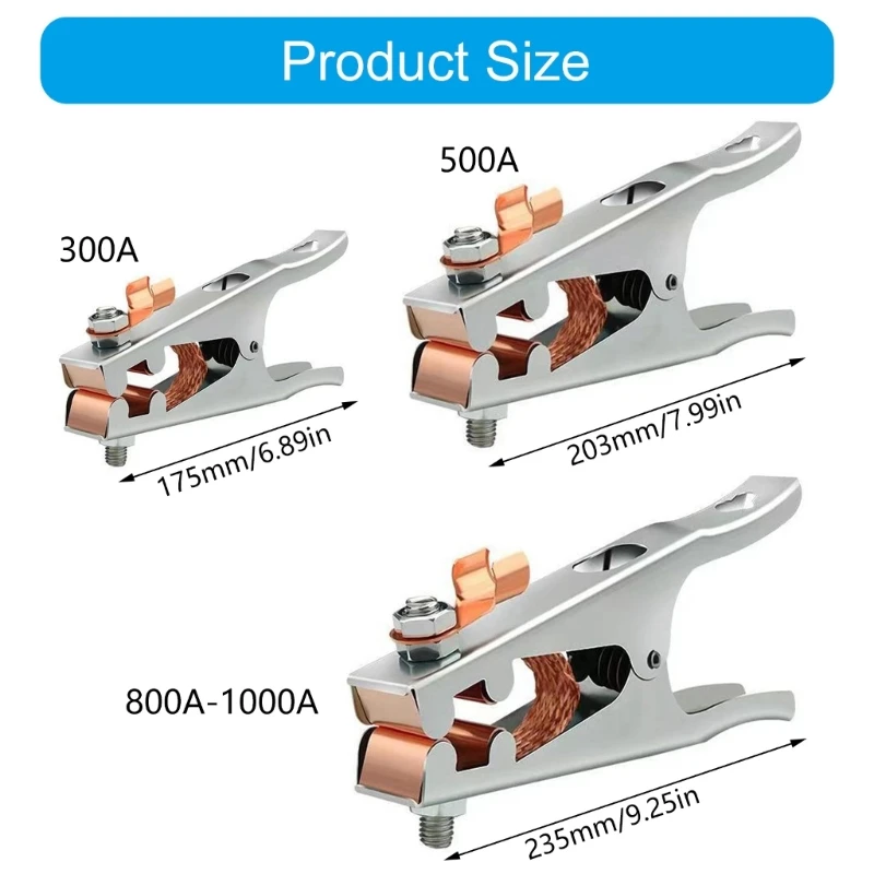 300A 500A 1000A Terre Clamp Connection Clamp Argon Arcs Welding Machine Machine